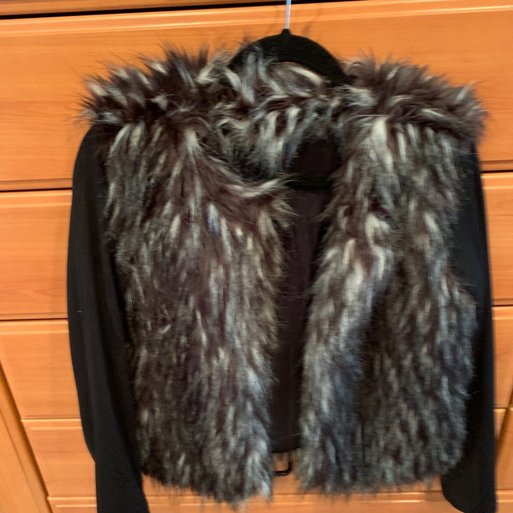 Fur covered sweater